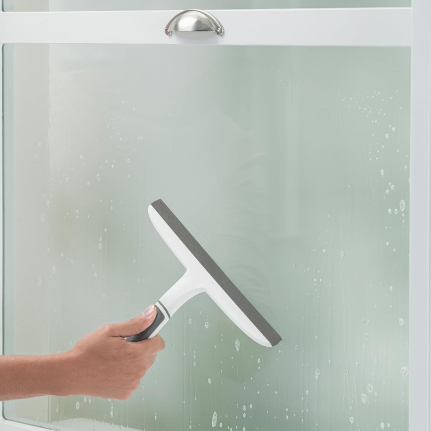 All-Purpose 10 Inch Dual Blade Streak-Free Squeegee Safe on Mirrors Glass Shower