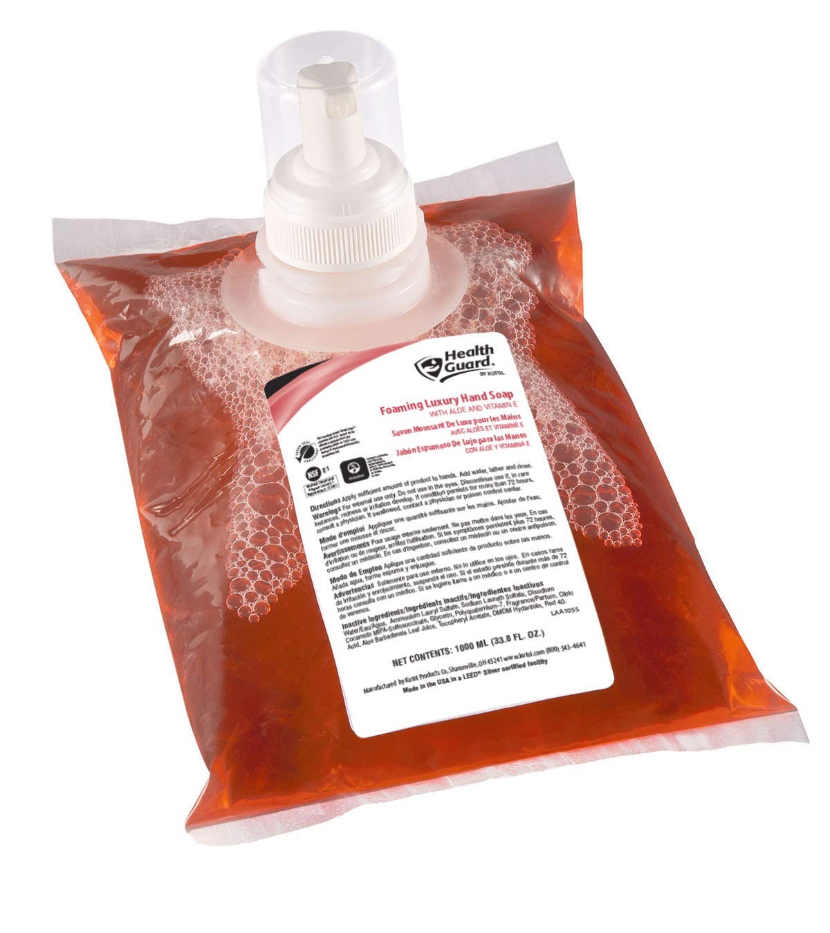 Health Guard? Foaming Luxury Hand Soap refills, for Kutol wall mount dispenser