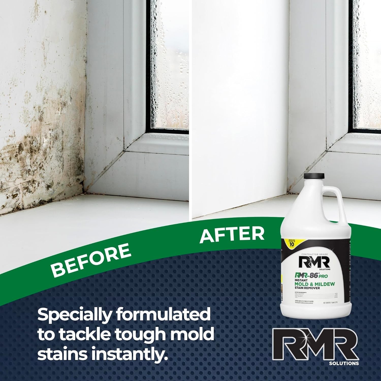 RMR-86 Pro Contractor Grade Mold Stain & Mildew Stain Remover Cleaning Solution,