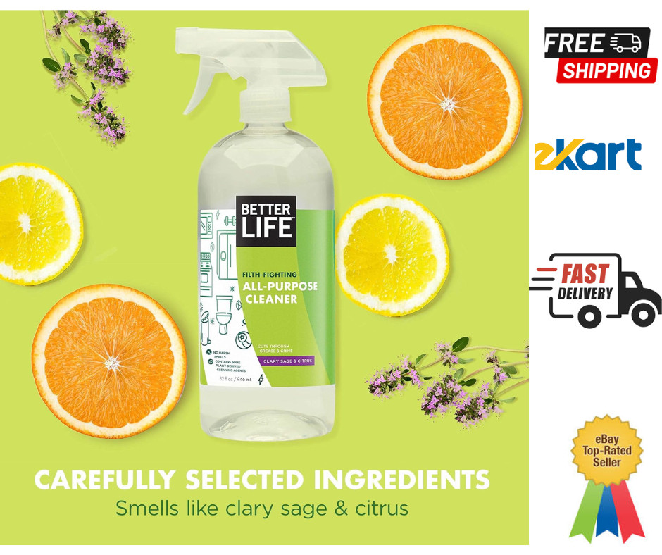 Better Life All Purpose Cleaner – Multipurpose Home and 32 Fl Oz (Pack of 2)