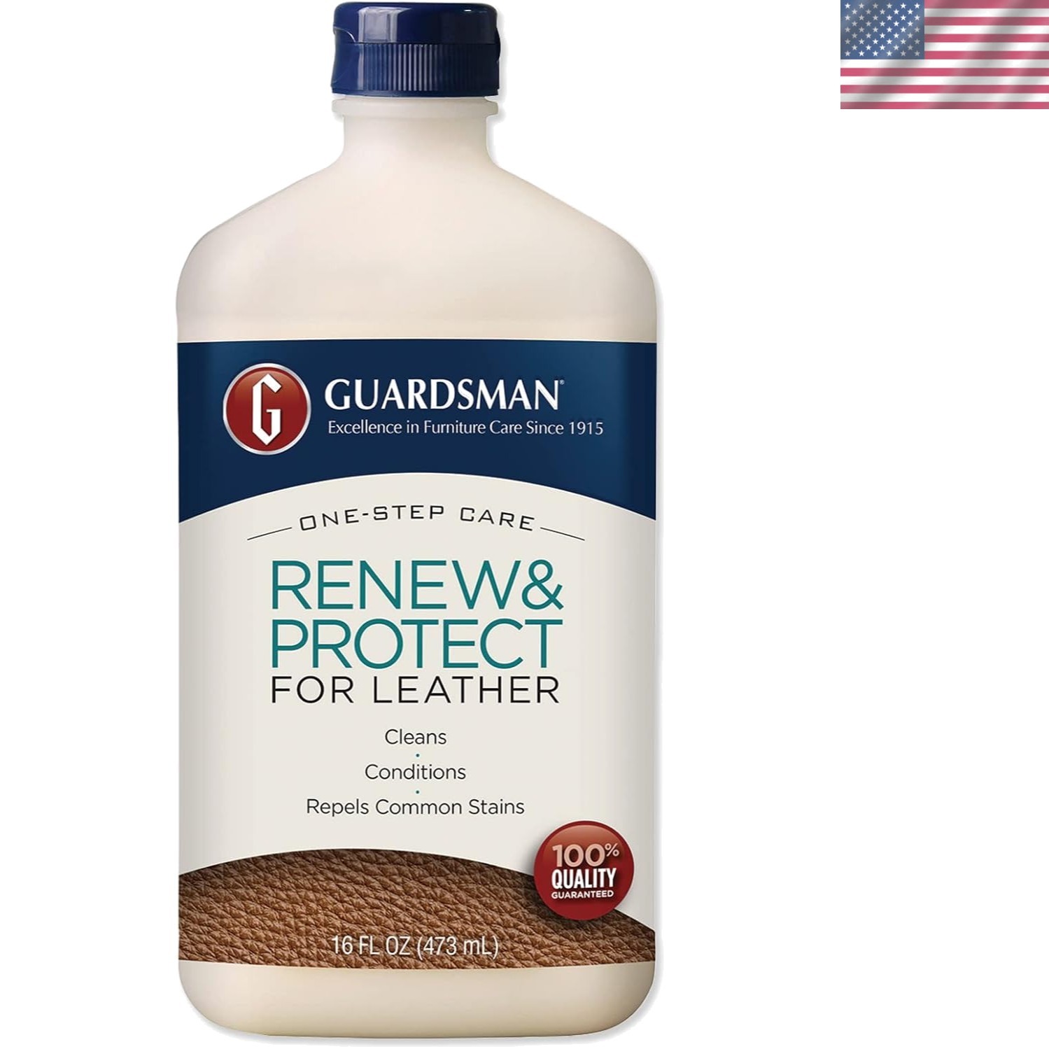 Unscented 3-in-1 Leather Care Solution – 16oz Cleaner, Conditioner & Protector
