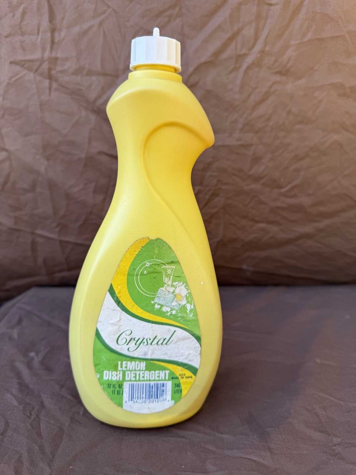NEW Vintage NOS Crystal Lemon Dish Washing Detergent Liquid Soap 32oz Movie Prop