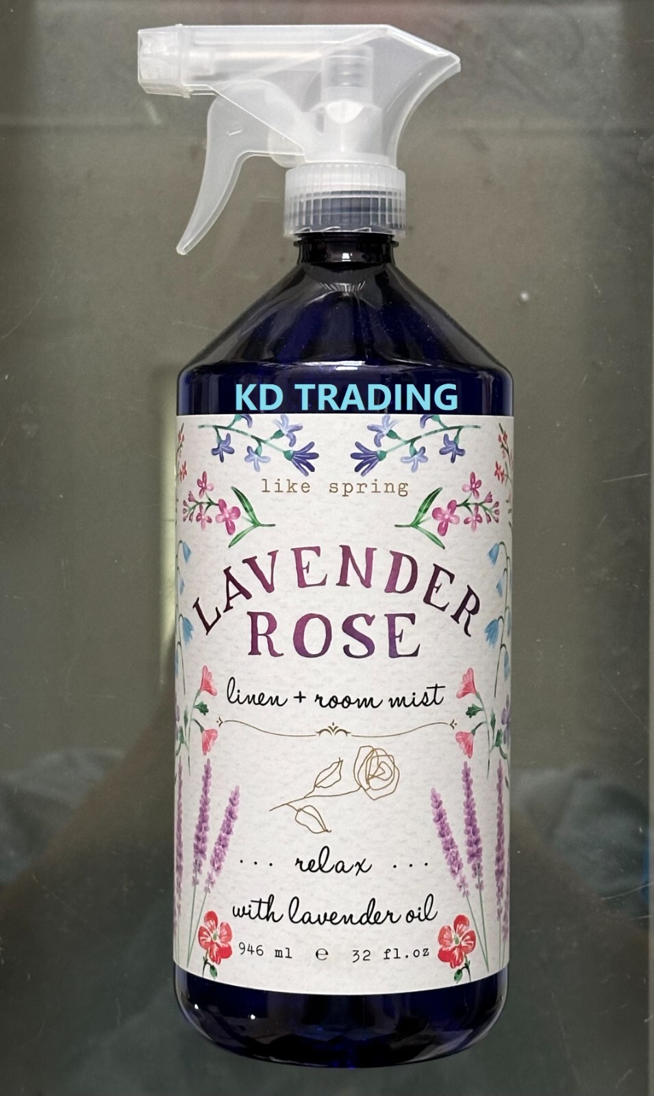 Like Spring ~ LAVENDER ROSE Relax Linen Room Fabric MIST with Lavender Oil 946ml
