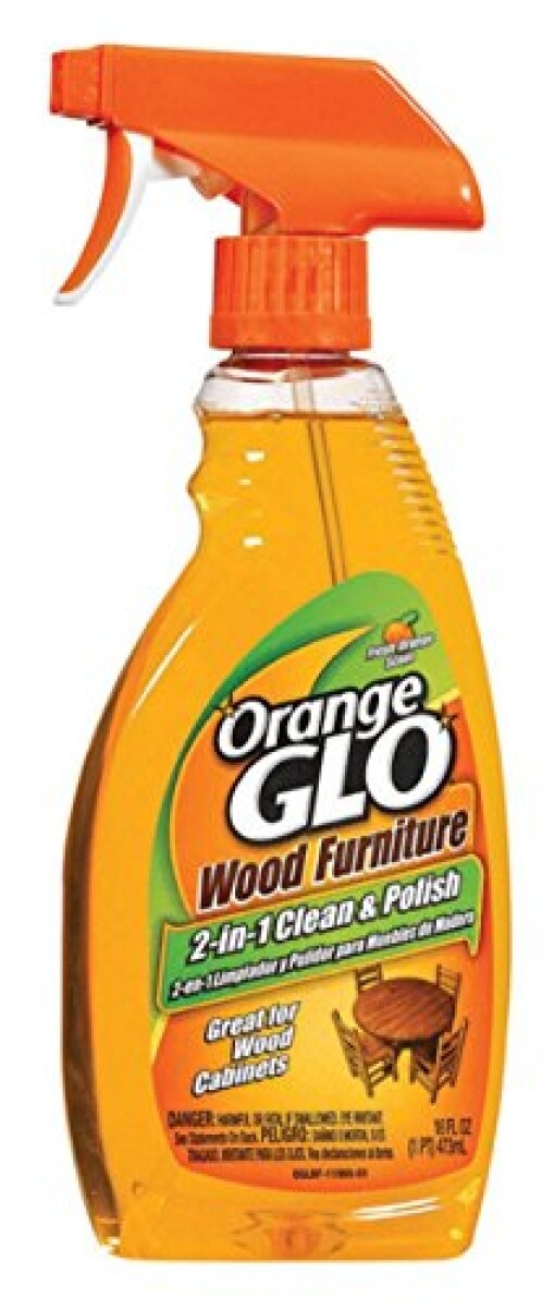 Orange Glo Wood Furniture 2-in-1 Cleaner & Polish, 16 ounces