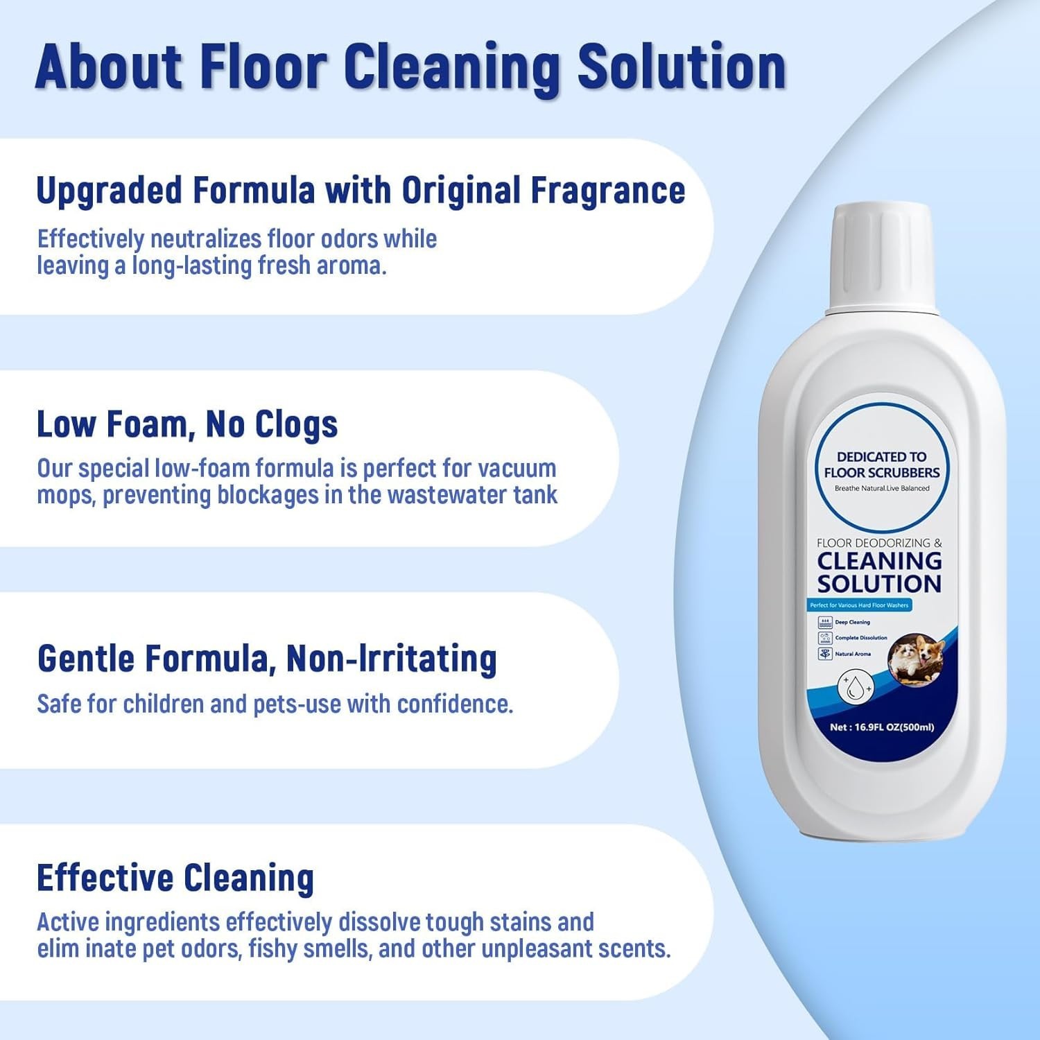 5 Bottle Multi-Surface Floor Cleaning Solution Compatible with Tineco iFLOOR …