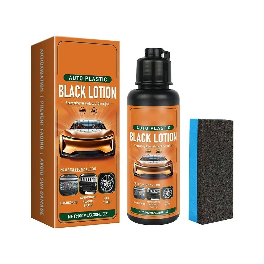 Auto Plastic Restorer Kit Car Interior Faded Plastic Rubber Care Lotion