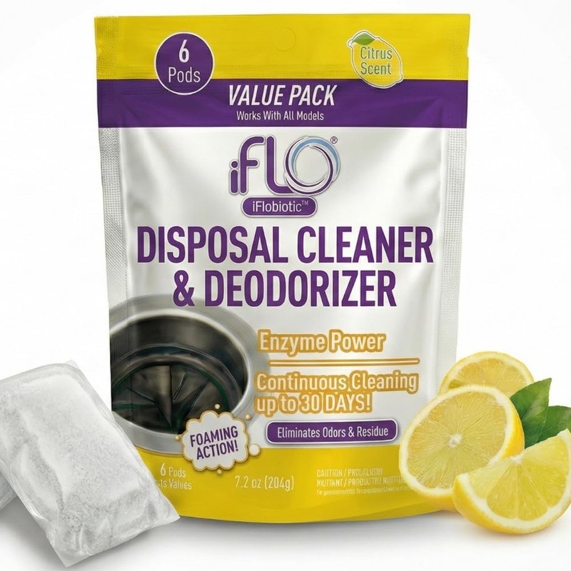 Garbage Disposal Cleaner Pods Foaming Action Citrus Odor Removal Kitchen Care US