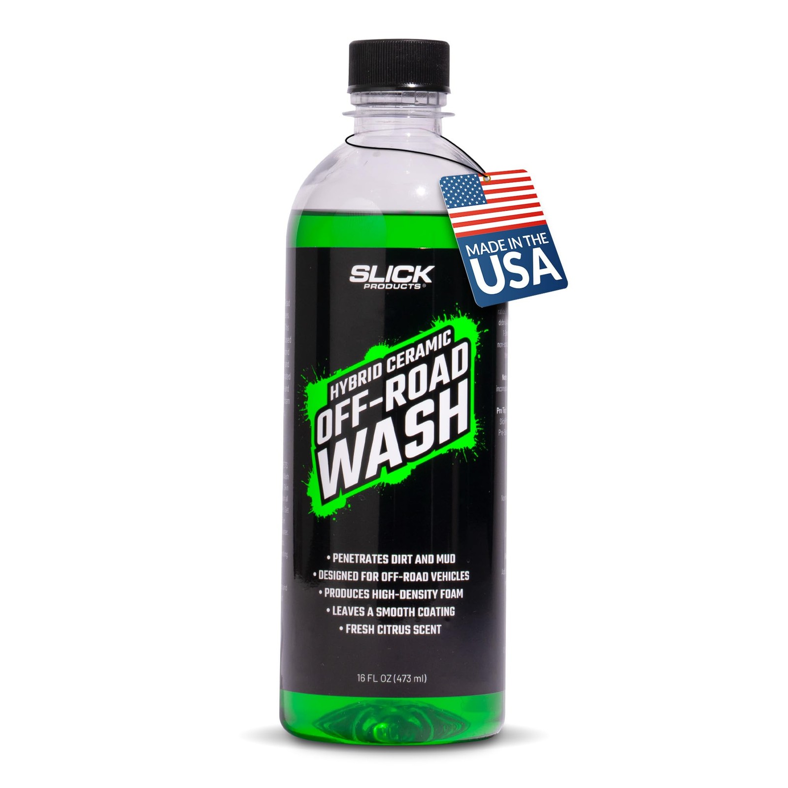 Slick Products Total Off-Road Wash Super 16 Fl Oz (Pack of 1), Green