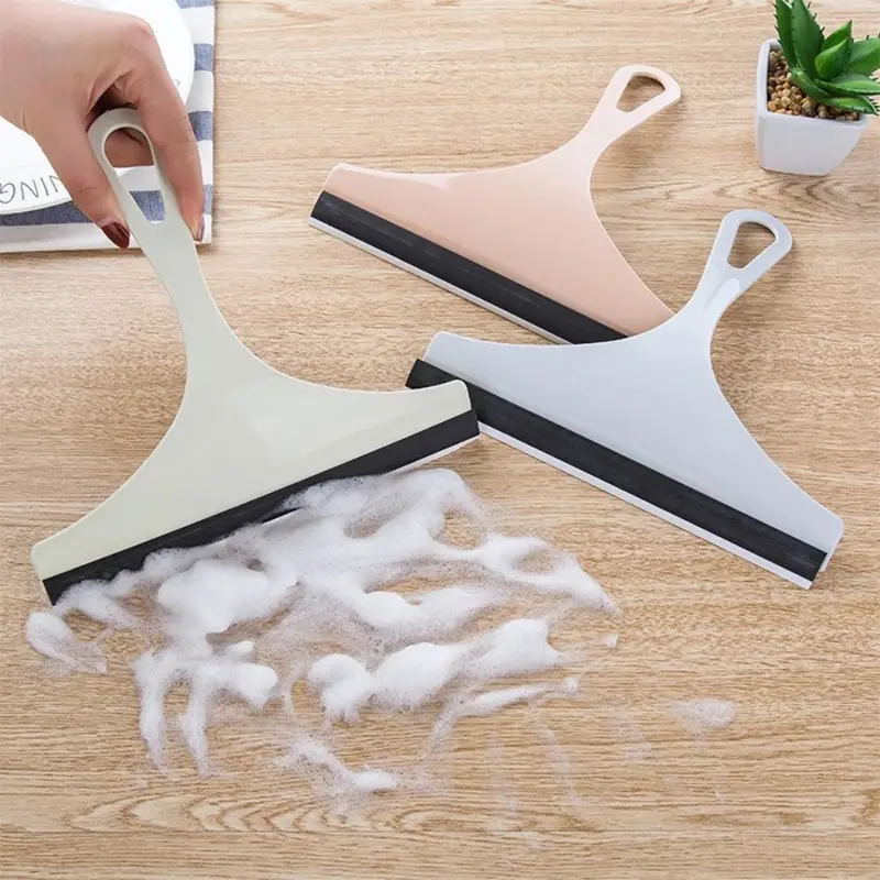 Glass Window Wiper Cleaner Bathroom Squeegee Car Mirror Scrub Cleaning Tool