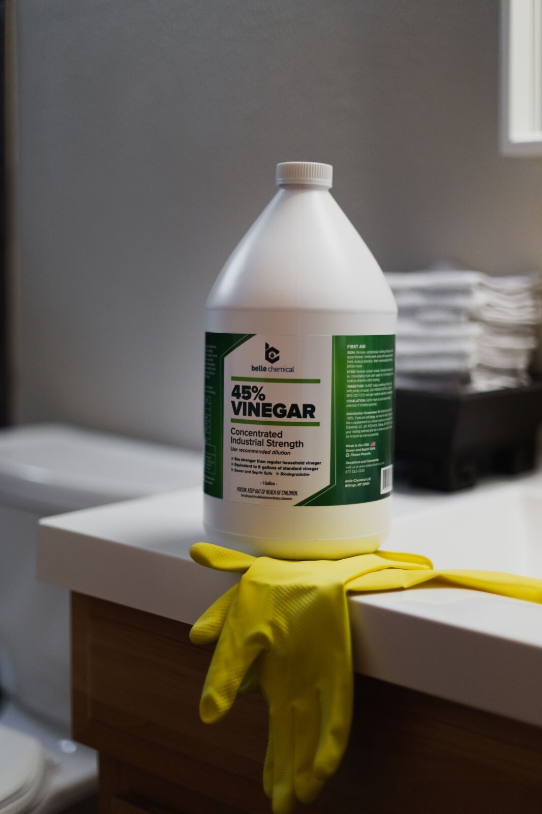 45% Pure Vinegar – Concentrated Industrial Grade (1-Gallon)
