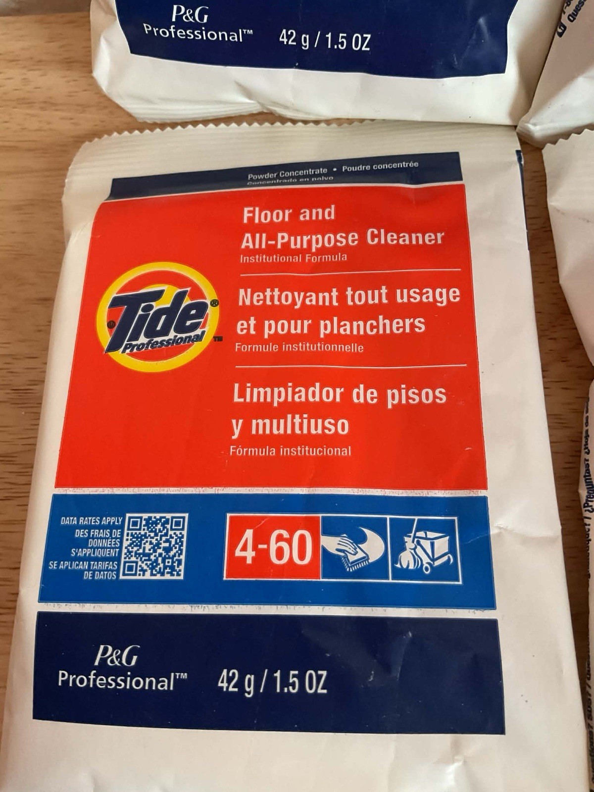 6 Tide Professional Industrial floor All Purpose Cleaner 1.5 oz each.
