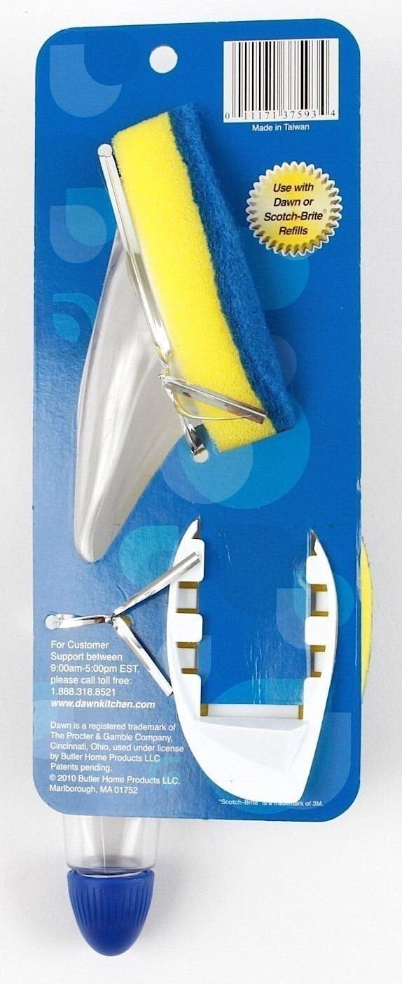 Dawn Soap Dispensing Dish Wand with Refill Non-Scratch Scrubber Sponge