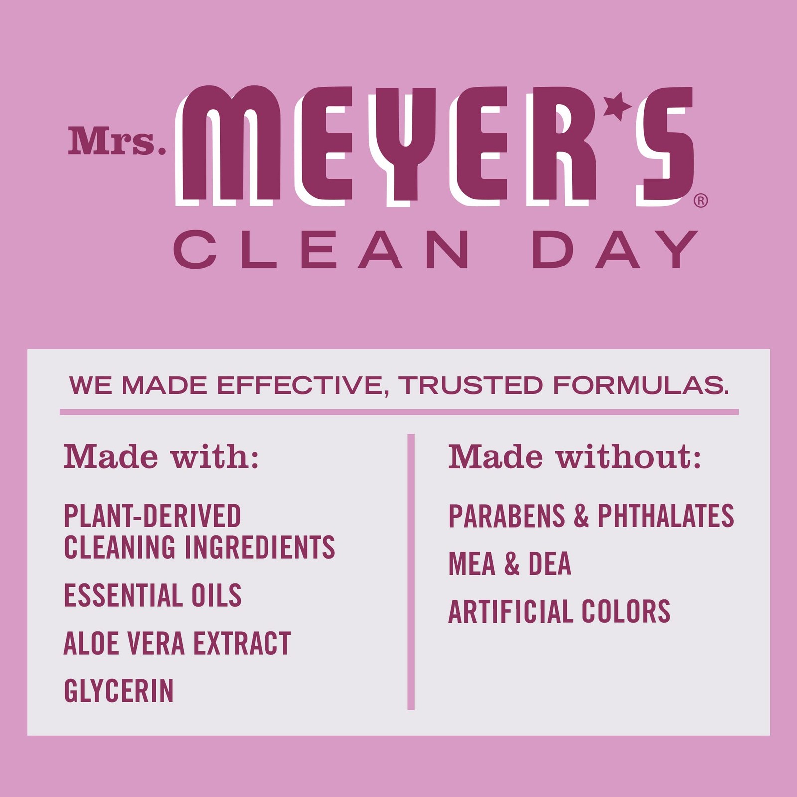 MRS. MEYER’S CLEAN DAY Liquid Dish Soap Refill Peony 48 fl. oz Biodegradable