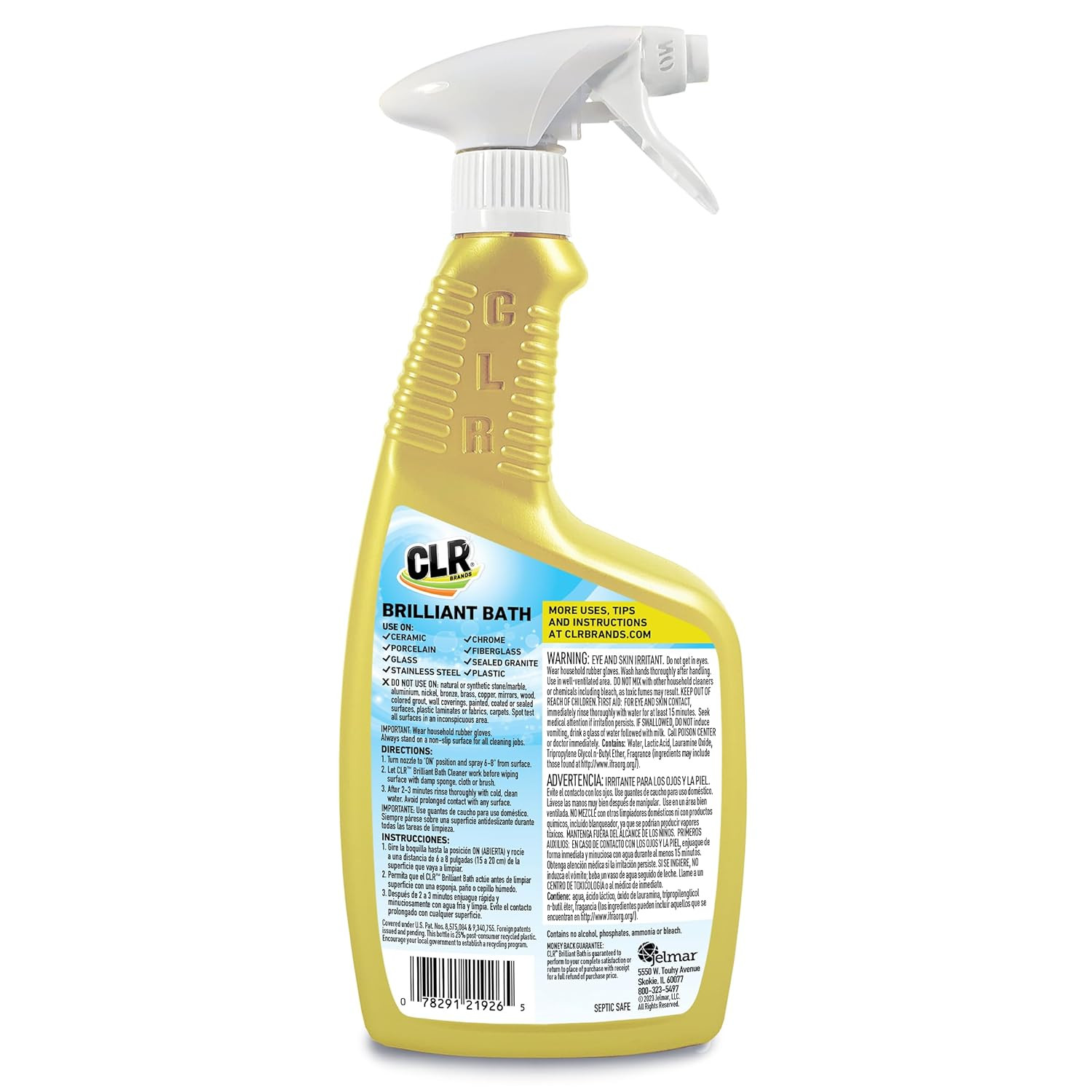 Brilliant Bath, Fresh Scent Foaming Action Cleaner, Spray Bottle, 26 Fl Oz (Pack