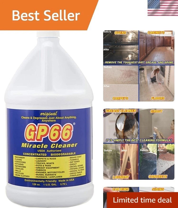 Gallon Green Miracle Cleaner – Heavy Duty, Concentrated, Fragrance Free Solution