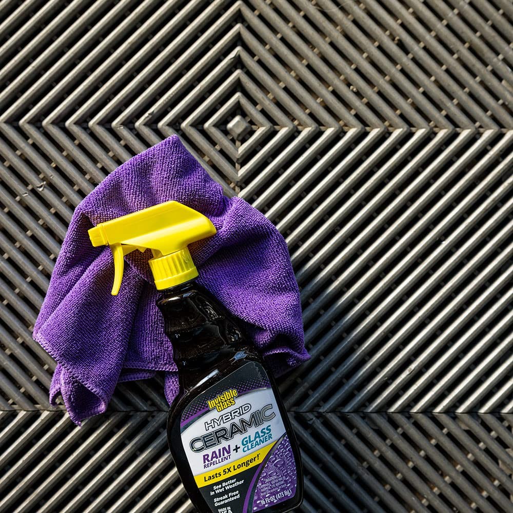 Hybrid Ceramic Rain Repellent & Glass Cleaner for Long-Lasting Clarity – 16 fl