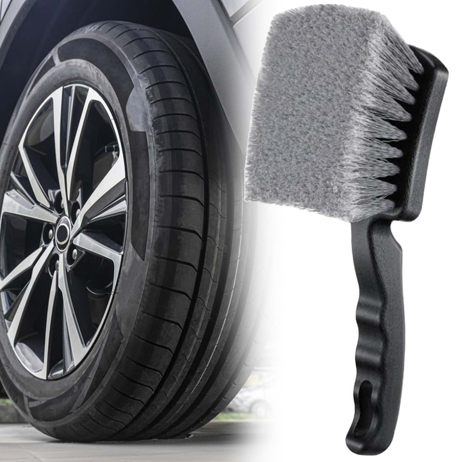 Handheld Tire Cleaning Brush Car Truck Wheel Tire Brush PVC wire Brush