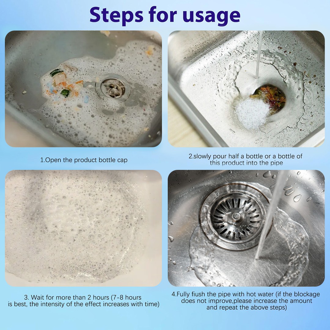 1-5PCS Powerful Sink & Drain Cleaner High Efficiency Clog Remover & Clean