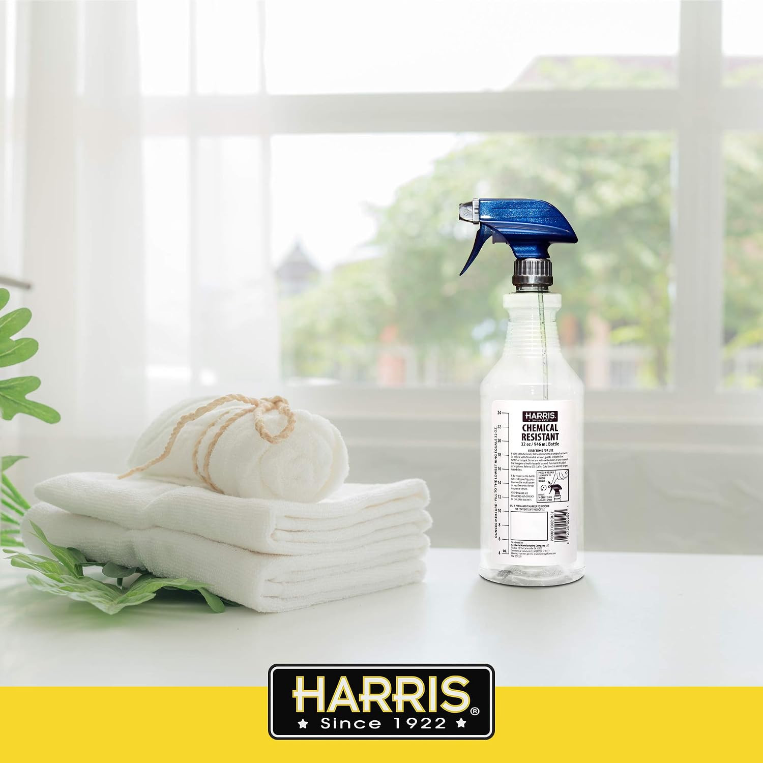 Chemically Resistant Professional Empty Spray Bottles, 32Oz