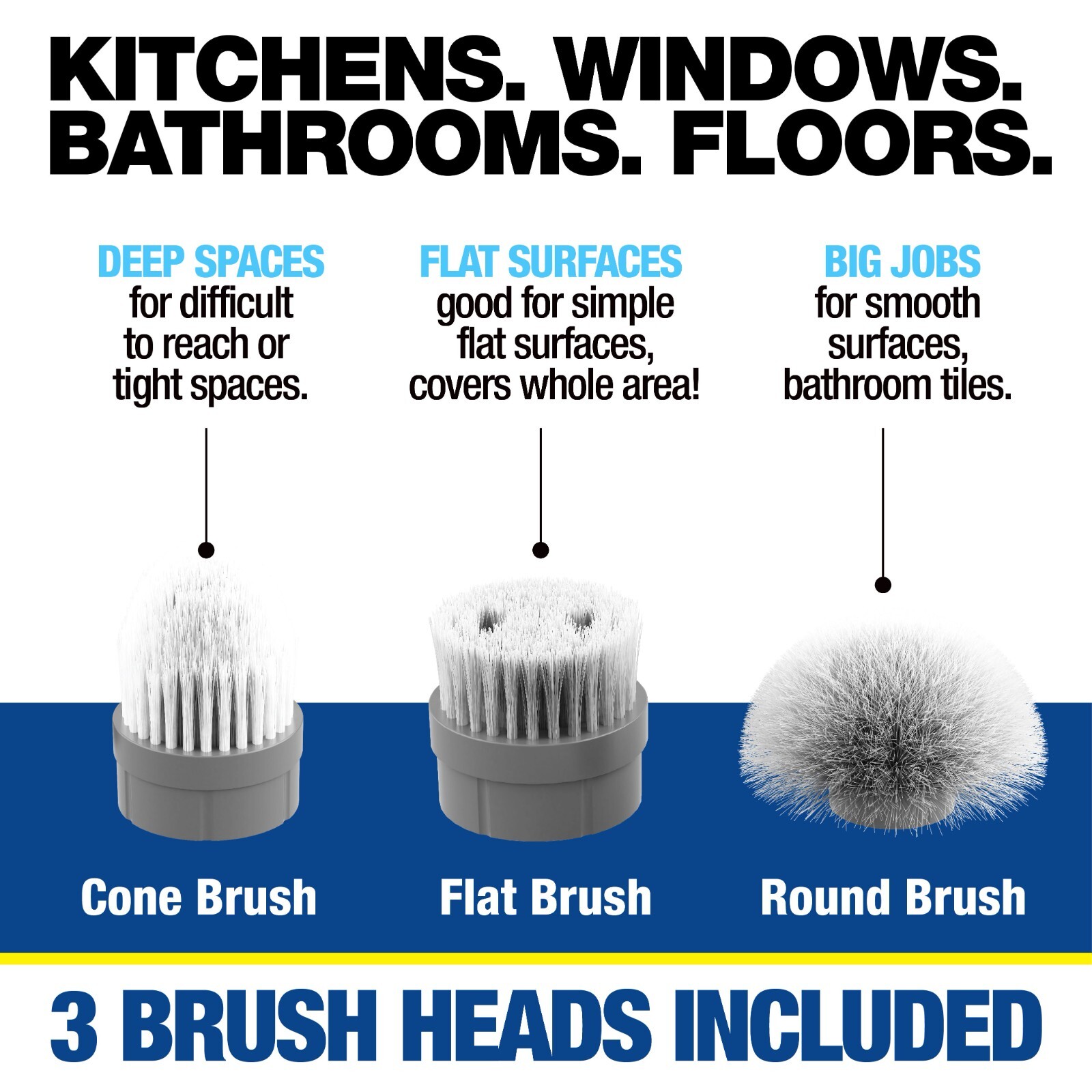 Bell + Howell Scrubtastic Rechargeable Multi-Purpose Power Surface Scrubber
