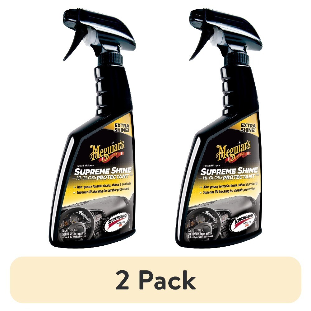 Vehicle Plastic & Rubber Trim Protectant Spray, 16 fl oz, 2-Pack, UV Protection