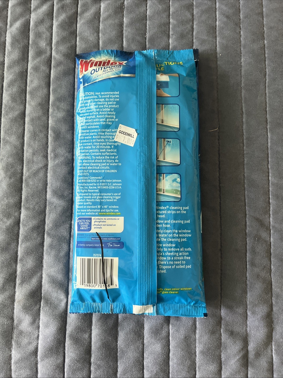 Windex Outdoor All-In-One Refill Cleaning Pads 1 Pack (2 Count) NEW