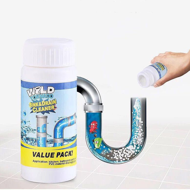 Wild Tornado Powerful Sink & Drain Cleaner High Efficiency Clog Remover & Clean
