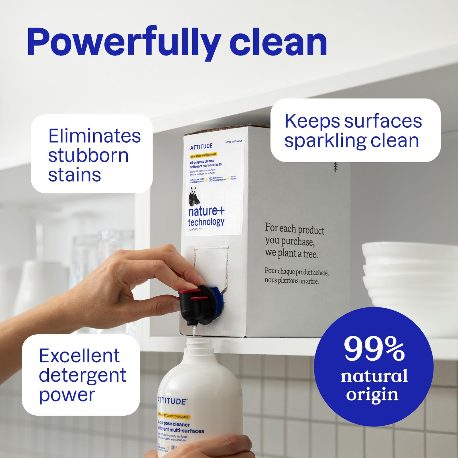 Attitude All Purpose Cleaner Spray | Ewg Verified | 94 Plant-based | Citrus Zest