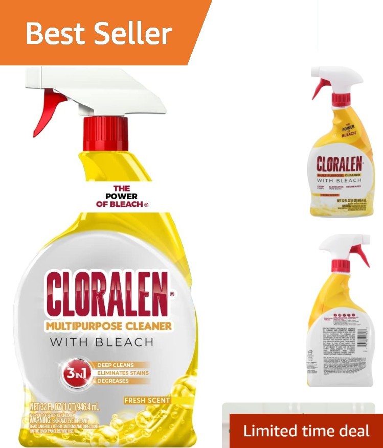 32 oz Eco-Friendly All-Purpose Cleaner with Bleach – Deep Clean & Deodorize