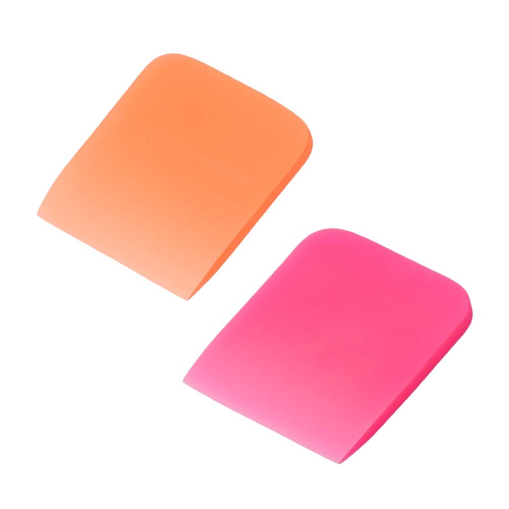 EHDIS Small Squeegee 2pcs Soft Rubber PPF Squeegee Wrapping Scraper for Curve…