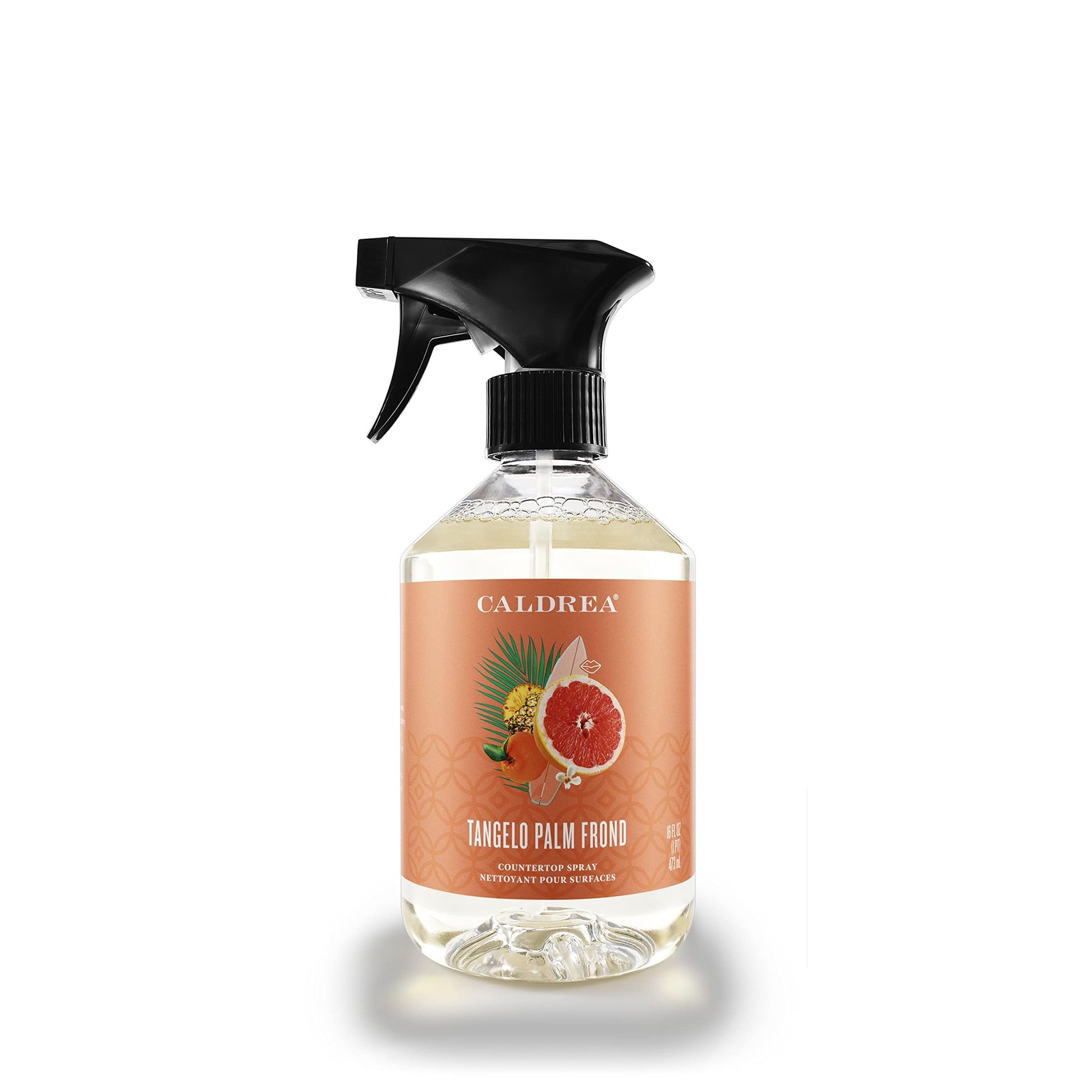 Caldrea Multi-surface CounterTop Spray Cleaner, 16 Fl Oz (Pack of 1), blue