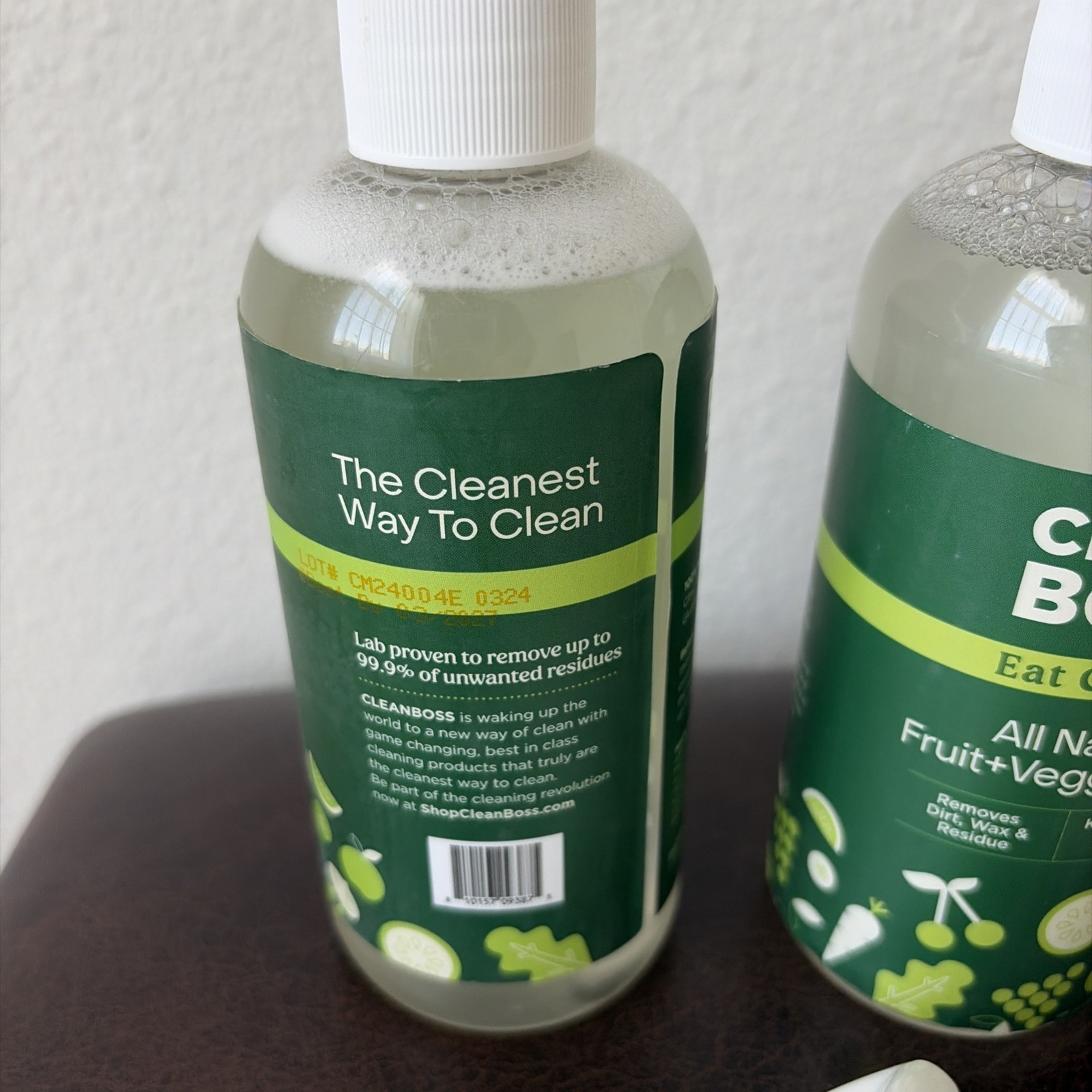 JOY Clean Boss Eat Cleaner Fruit & Veggie Wash & Preserver-4 pc 12 oz New Sealed