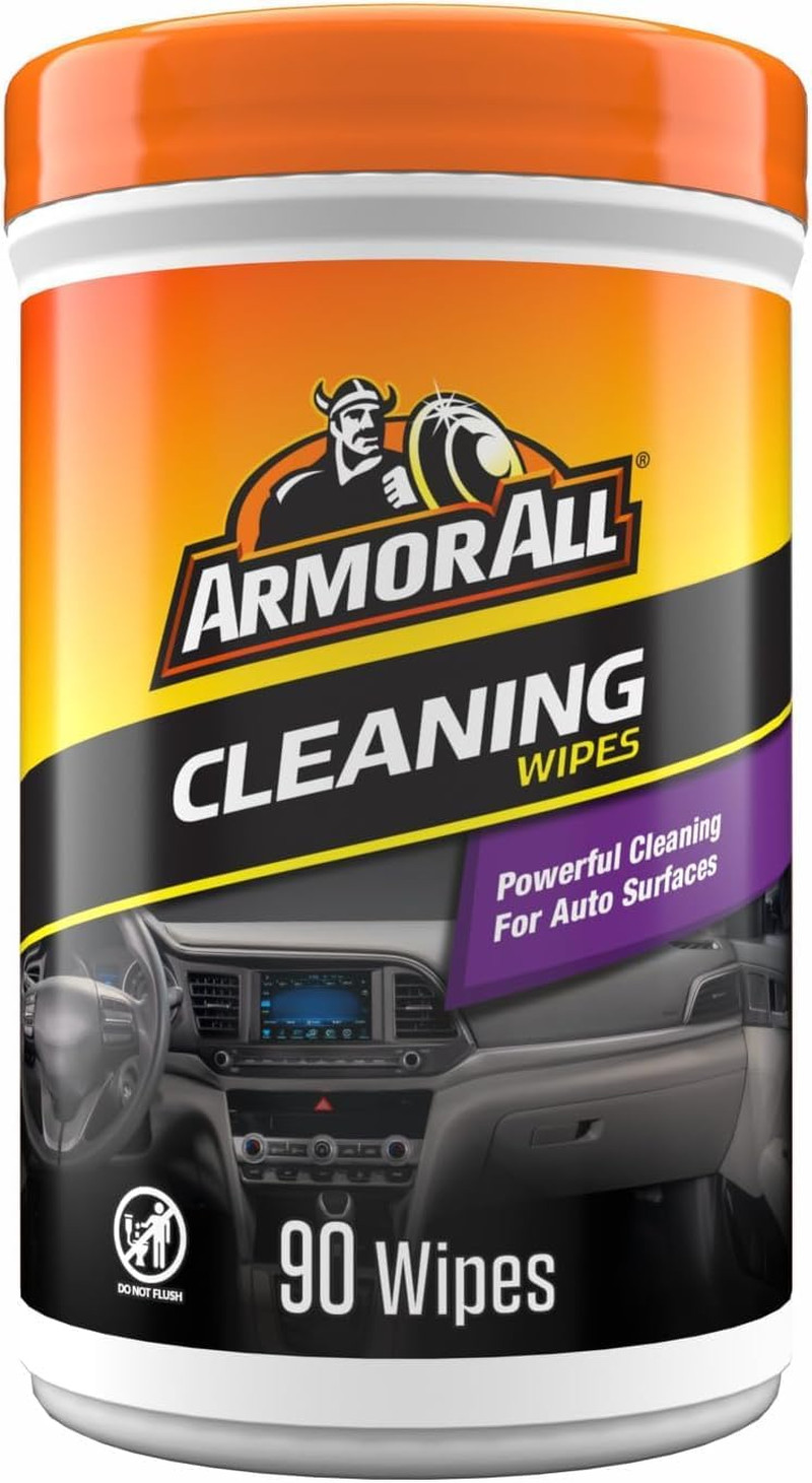 90-Count Car Cleaning Wipes – Lint-Free Dashboard and Fabric Cleaner
