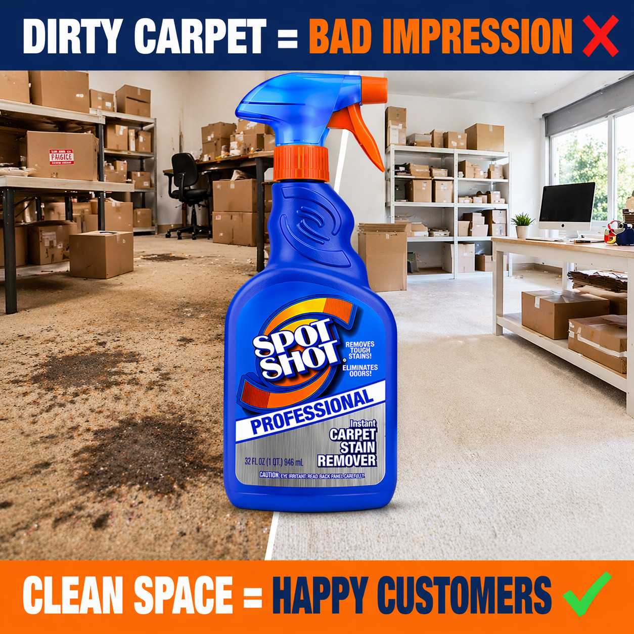 Spot Shot Carpet Stain Remover 32 oz Spray Odor Eliminator 1 3 12 Bottles