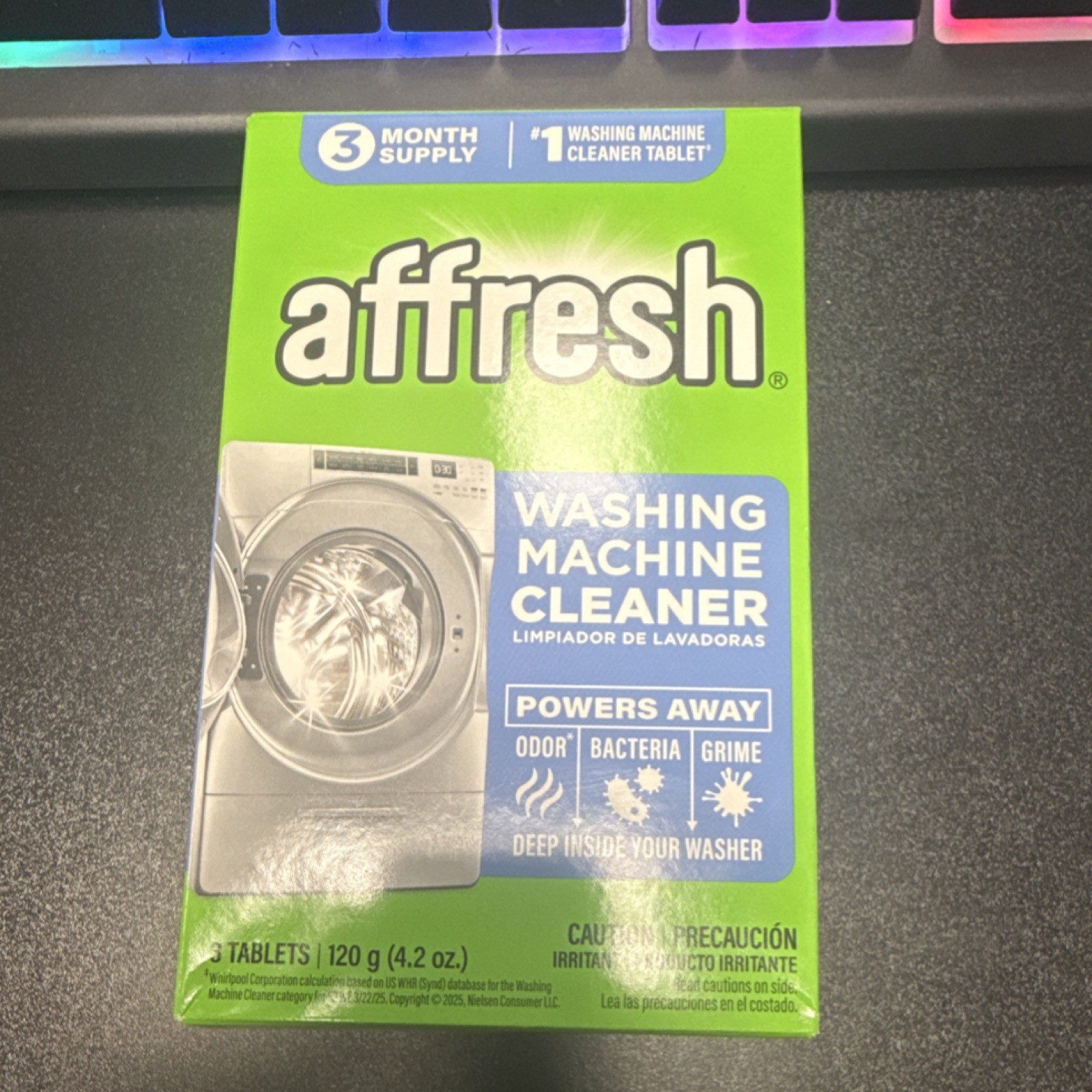 affresh Washing Machine Cleaner Tablets 3 Pack 120g EPA Safer Choice Septic Safe