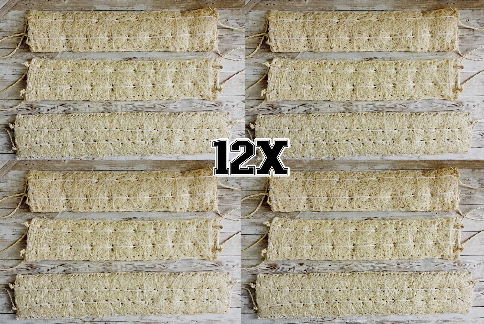 Lot 12x Estropajo De Ixtle Mexicano Ixtle Scourer Body Scrub 100% Natural Fibers