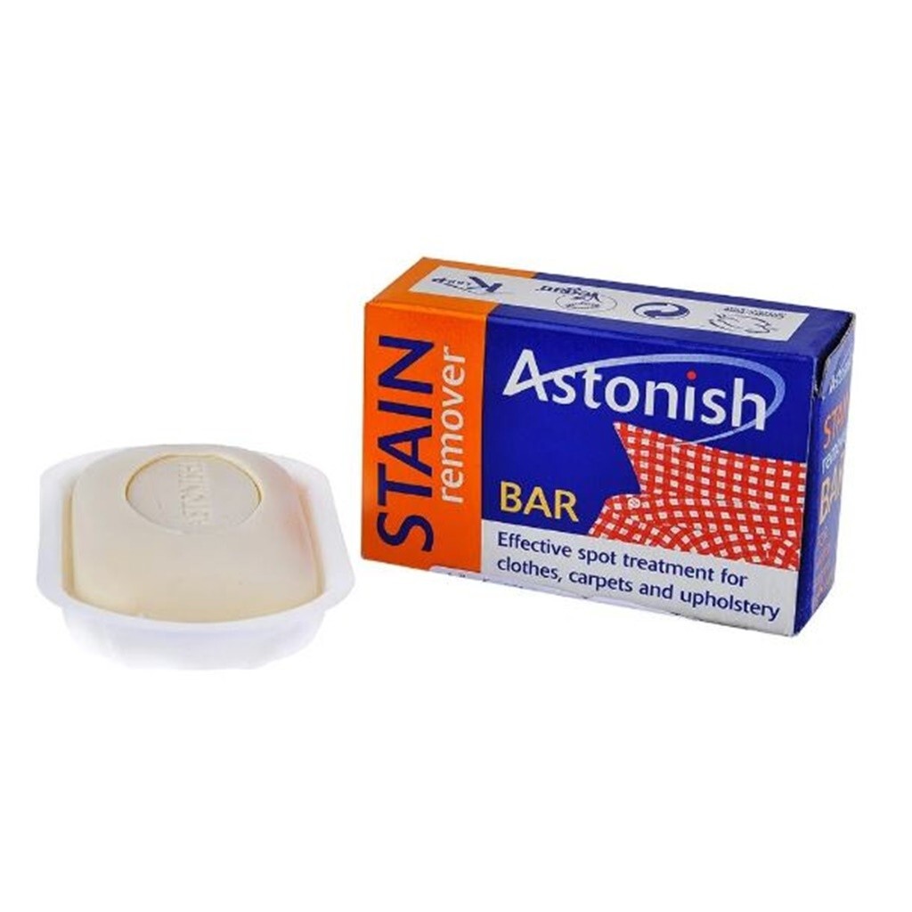 3x Astonish Stain Remover Bar Clothes Carpet Upholstery Pre Laundry Fabric 75g.