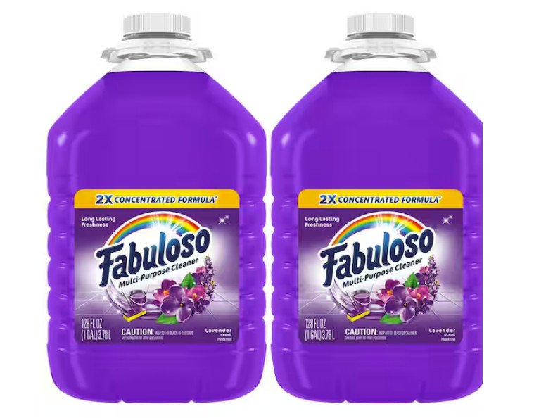 Fabuloso Lavender 2X Concentrated Multi-Purpose Cleaner, 128 oz 2-Pack