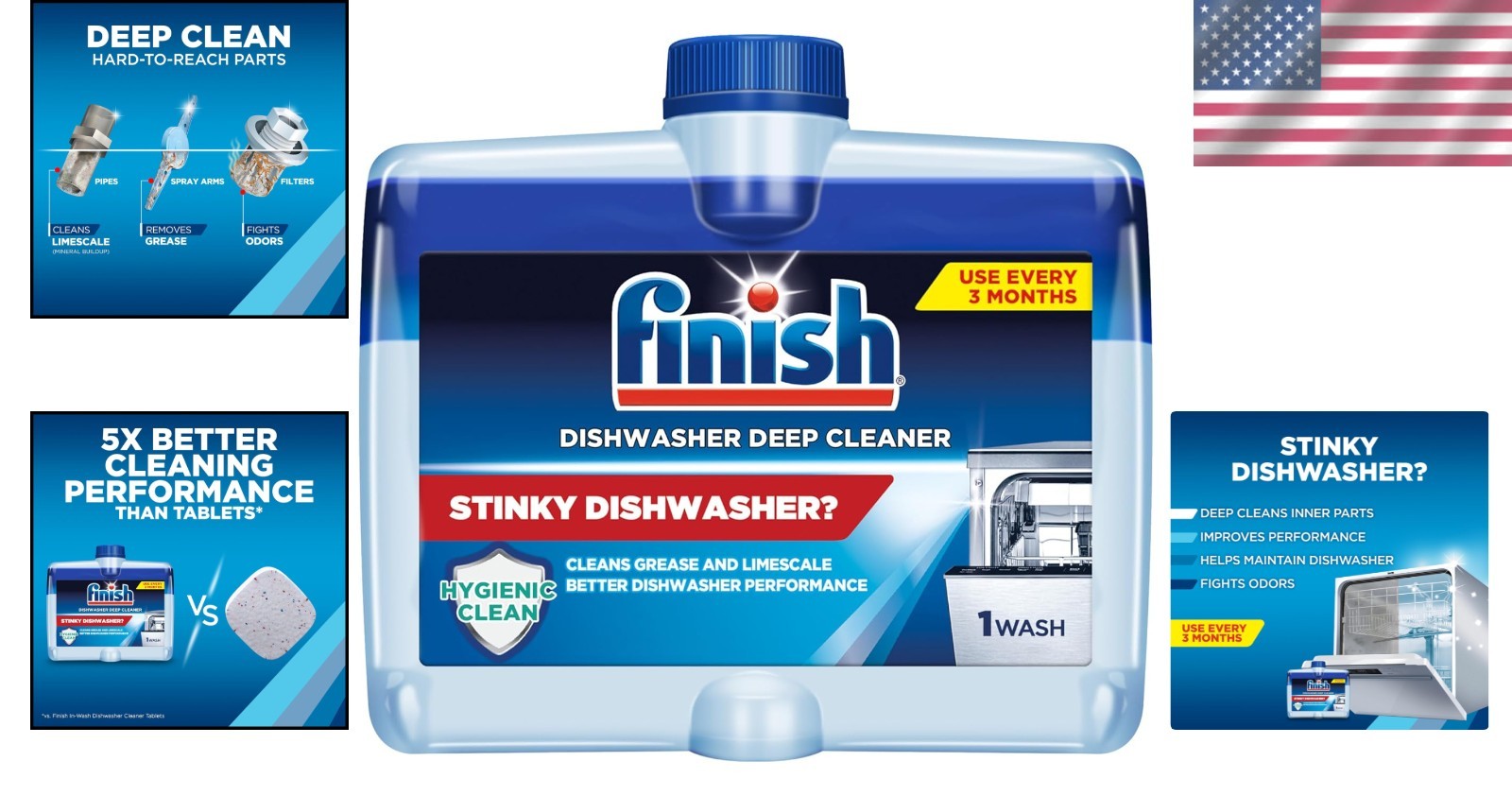 Dishwasher Cleaner Liquid 8.45oz – Safe for Most Dishwashers & Odor-Free