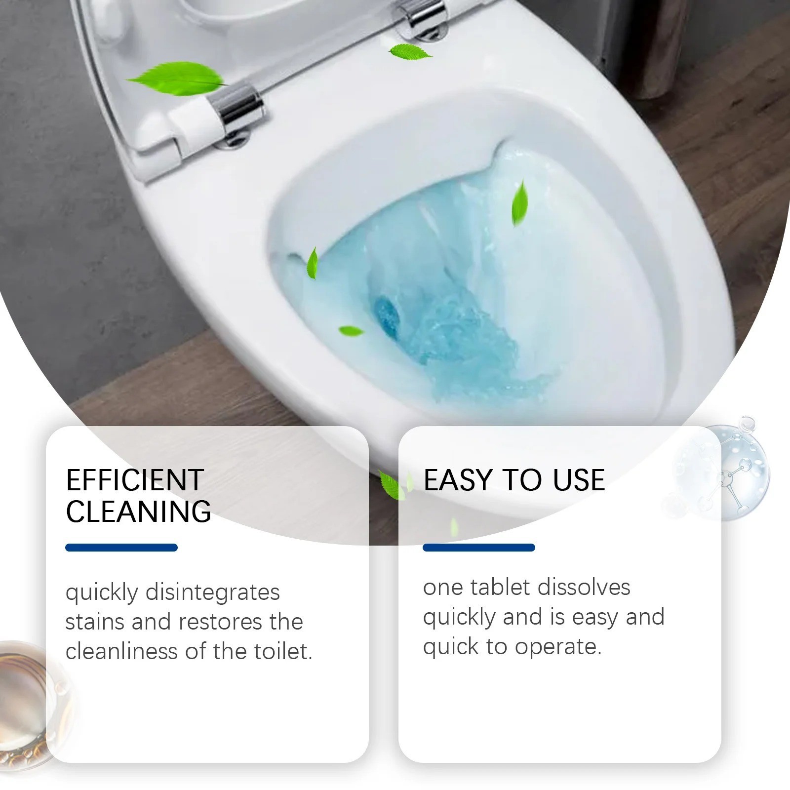 Disposable Toilet Bowl Cleaners (12-120 Tablets) Odor Eliminator, Fresh Scent