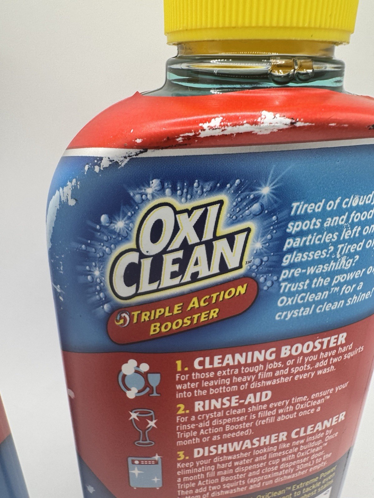 2x OxiClean Triple Action Booster, 67 Loads/Bottle, 7 fl oz each