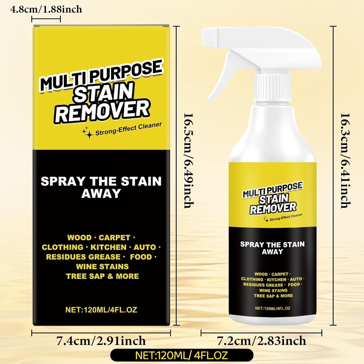 2Pcs Alien Multi-Purpose Stain Remover, All Purpose Cleaner Spray Powerful Clean