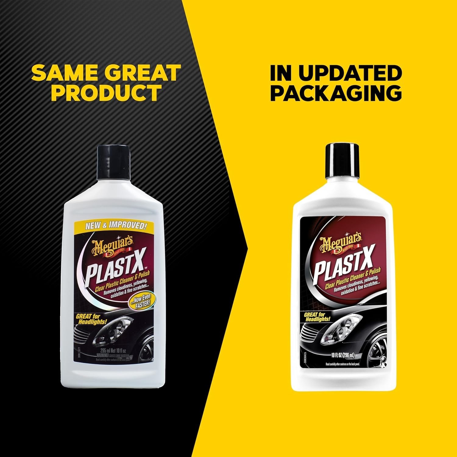 PlastX Clear Plastic Polish, Fast & Easy Clear Plastic Restorer for Headlight…
