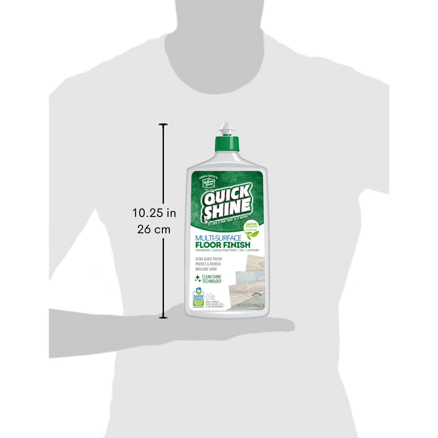 Multi-Surface Floor Finish, PFAS-Free Formula, All Purpose Household, 27 fl oz