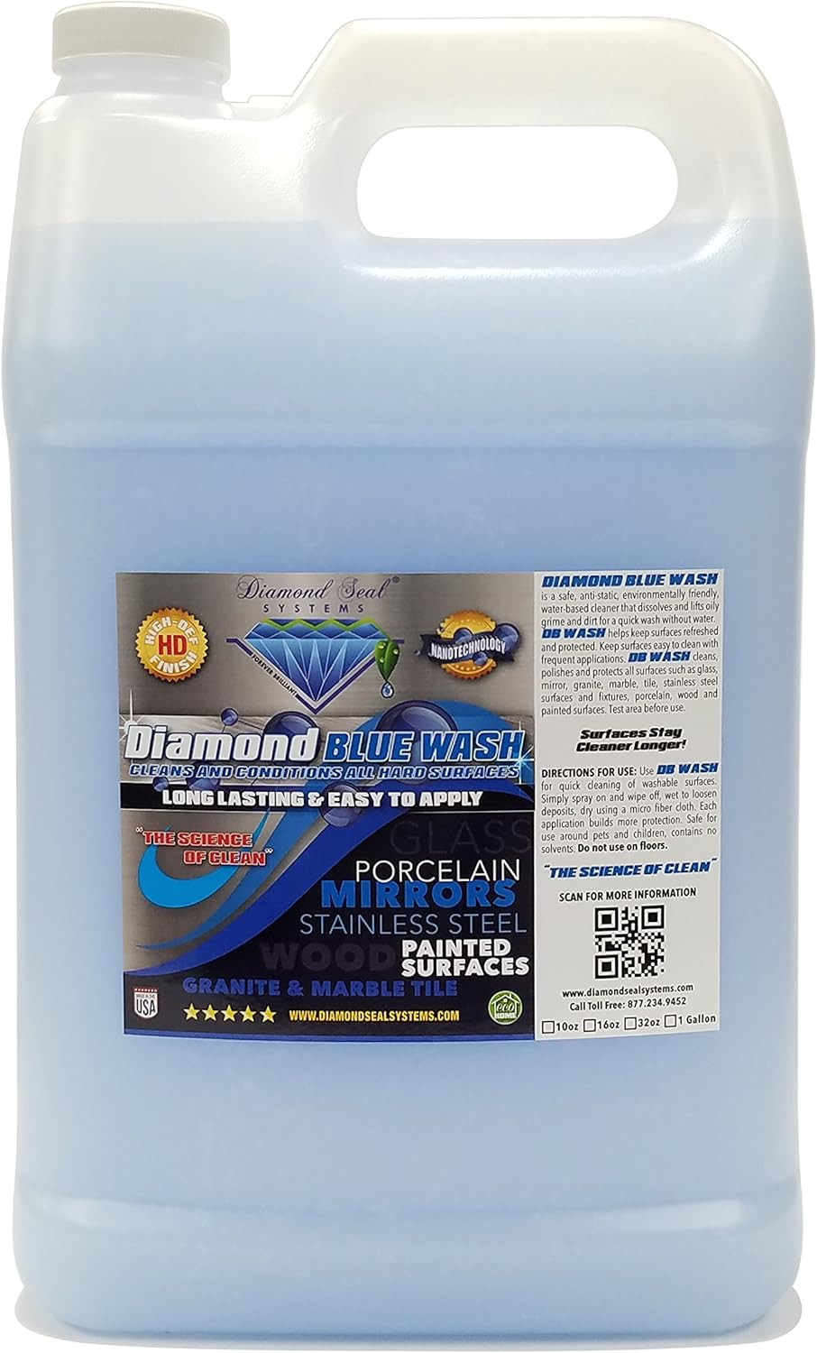 Made in the USA. Diamond Blue Repellent Wash Nano-Tech. Cleans,Shine Best Cleane