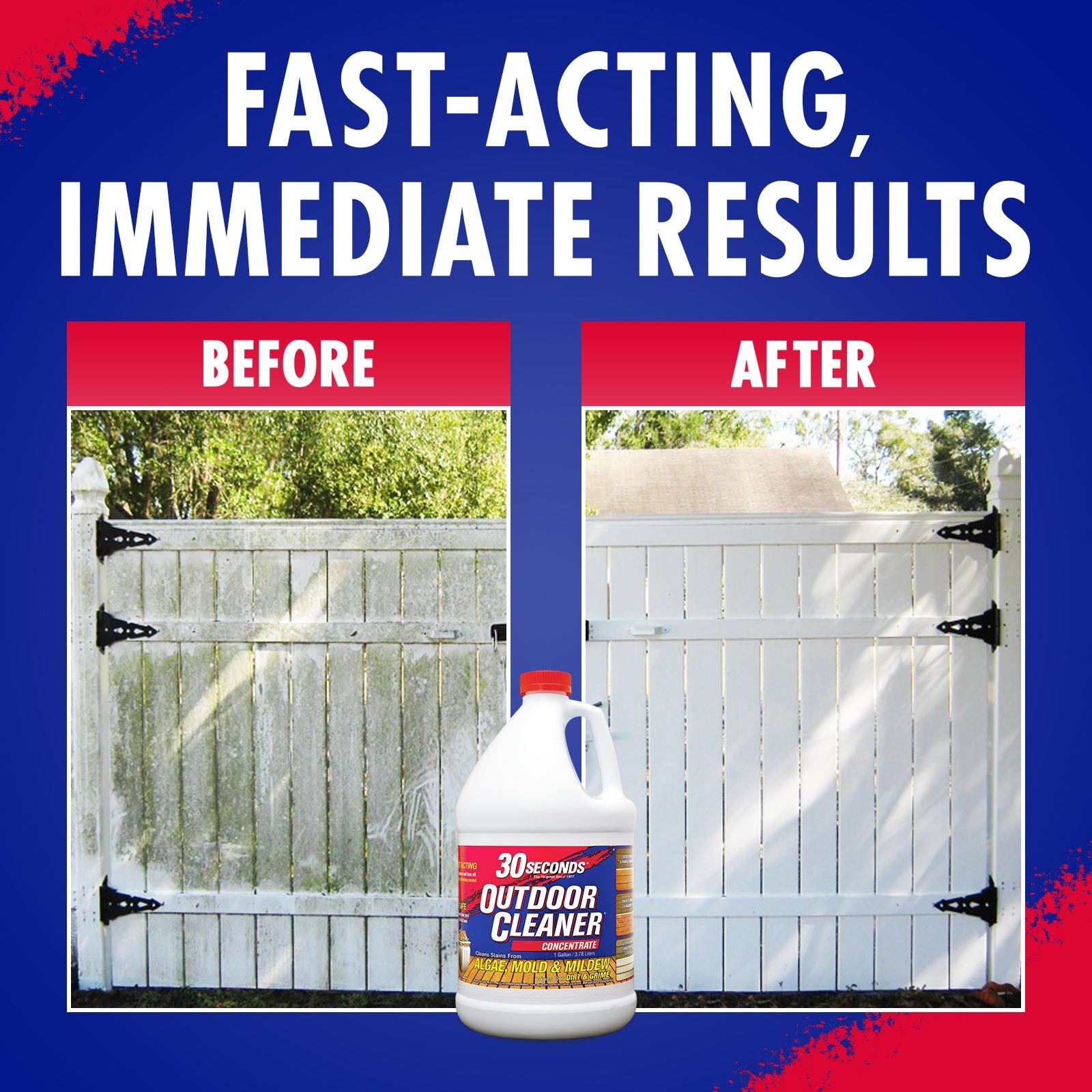 30 SECONDS 1-gallon Mold and mildew stain remover Concentrated Outdoor Cleaner