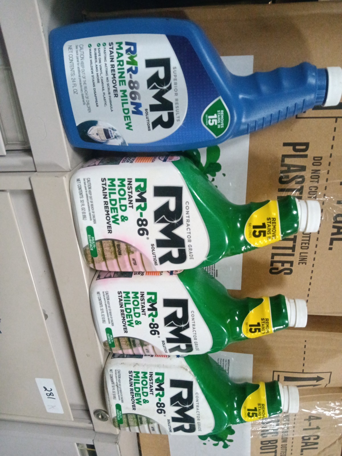 4 bottles, RMR Solutions 3 RMR 86 and 1 RMR 86m. 267