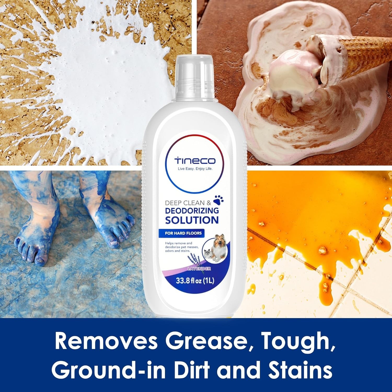 Eco-Friendly Lavender Floor Cleaning Solution 1L – Deep Cleaner for Hard Floors