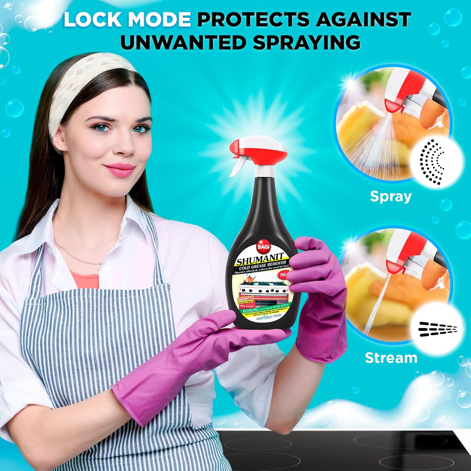 SHUMANIT – Cold Grease Remover. Spray for the Immediate Removal of Stubborn
