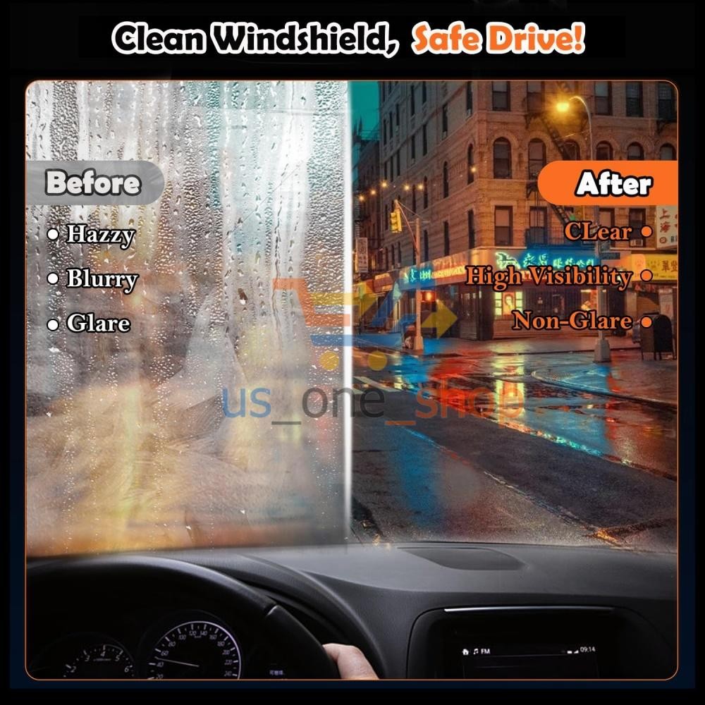 Glass Oil Film Remover for Car, Oil Film Remover for Car Windshields and Windows